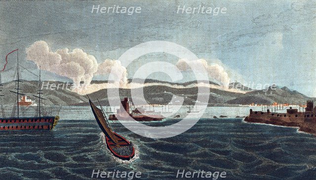 Napoleonic Wars: Battle of Corunna (La Coruna), Spain, 16 January 1809. Artist: Unknown