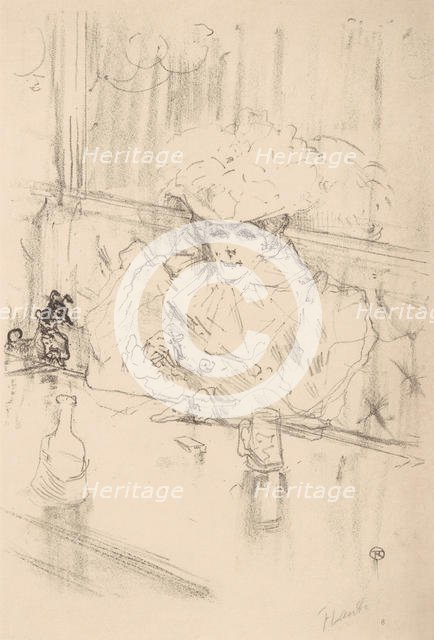 At the Brasserie Hanneton, 1898., 1898. Creator: Henri de Toulouse-Lautrec.