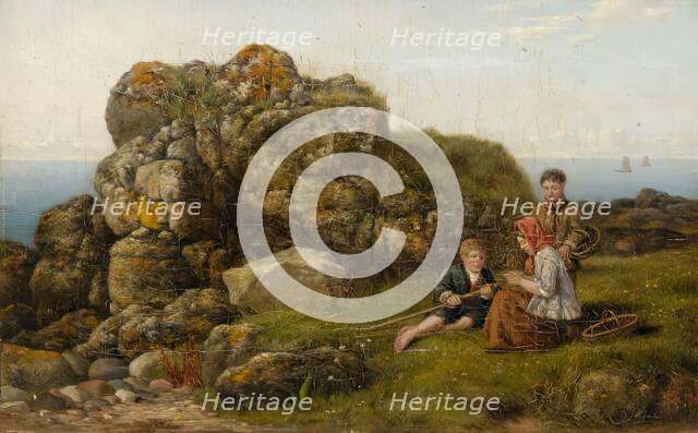 On the Coast near Bervie, 1862. Creator: George Reid.