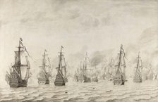 The Battle of Dunkirk, 1659. Creator: Willem van de Velde I.