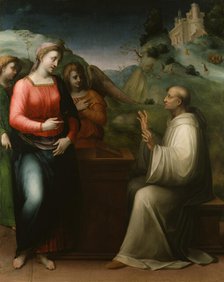 The Vision of Saint Bernard, c1520. Creator: Domenico Puligo.