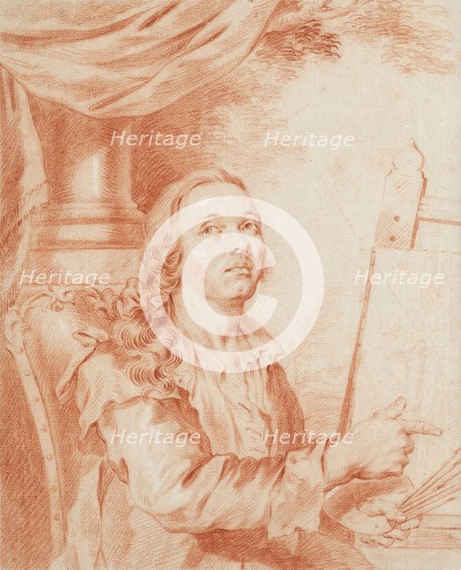 Self-Portrait. Artist: Roslin, Alexander (1718-1793)