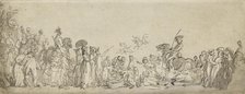 A Review In Hyde Park, c1800. Creator: Thomas Rowlandson.