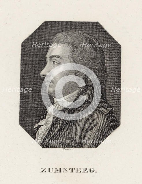 Portrait of the Composer Johann Rudolf Zumsteeg (1760-1802) , c. 1800. Creator: Anonymous.
