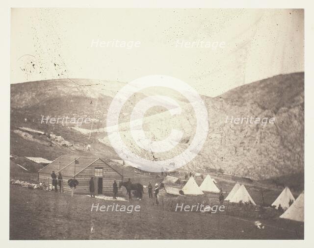 Camp of the 4th Dragoon Guards, near Karyni, 1855. Creator: Roger Fenton.