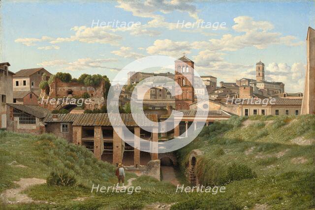 View of the Cloaca Maxima, Rome, 1814. Creator: CW Eckersberg.