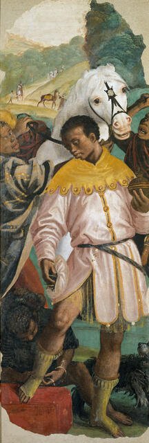 The Adoration of the Magi (Left panel), 1541-1542. Creator: Ferrari, Gaudenzio (ca 1477-1546).