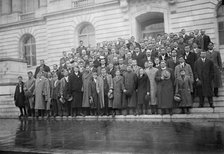 Corn Growers On Steps of House office Building; Stafford of Wisconsin, 5th From left..., 1912. Creator: Harris & Ewing.