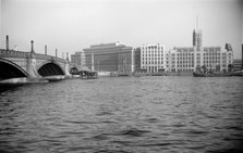 The Albert Embankment and Lambeth Bridge, London, c1950-c1965. Artist: SW Rawlings