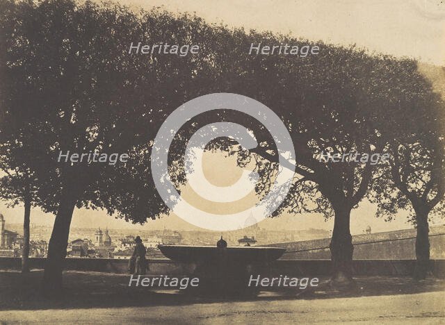 View from the French Academy at the Villa Medici, ca. 1852. Creator: Giacomo Caneva.