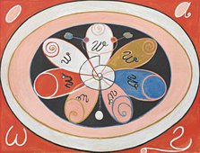 Evolution, No. 15, Group IV, The Seven-pointed Stars , 1908. Creator: Hilma af Klint (1862-1944).