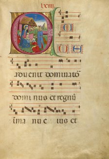 Initial E: The Adoration of the Magi; Gradual, about 1460-1480. Creator: Unknown.