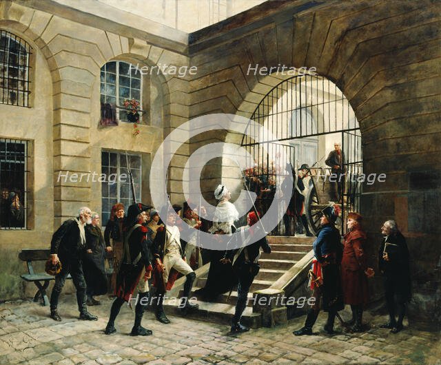 Marie-Antoinette leaving the Conciergerie, October 16, 1793, 1885. Creator: Cain, Georges (1856-1919).