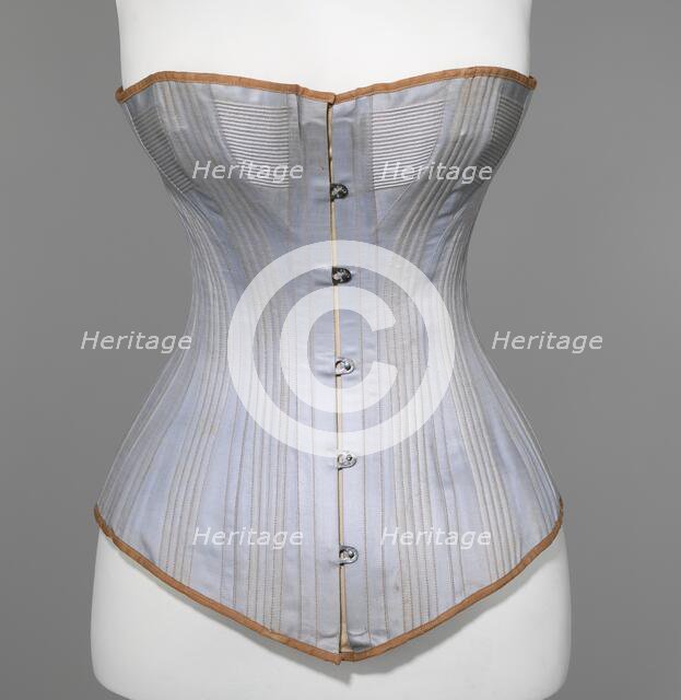 Corset, American, ca. 1880. Creator: Worcester Skirt Company.