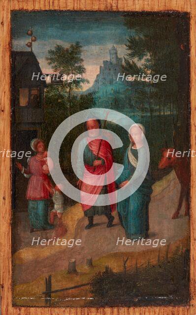 Mary and Joseph in Bethlehem, 1500s. Creator: Adriaen Isenbrandt.