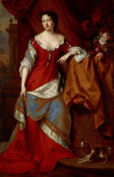 Queen Anne (1665-1714) when Princess of Denmark, c1685. Creator: Van der Vaart, Jan (1647-1721).