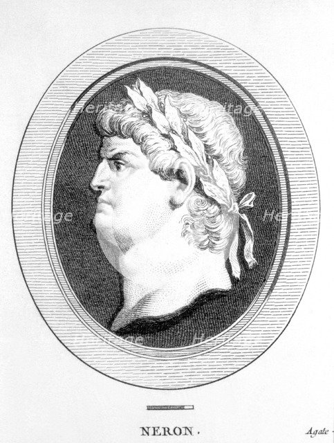 Nero, Claudius Lucius Domitius Nero (37-68), Roman emperor (54-68).