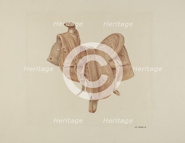 Saddle, c. 1939. Creator: Joe Brennan.