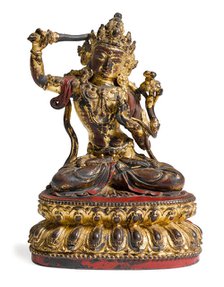 Manjusri Statue (Munsu Bosal), 15th century. Creator: Tibetan culture ().