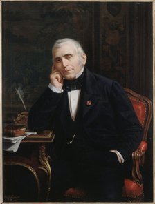 Portrait of Eugène Scribe (1791-1861), dramatic author, 1863. Creator: Émile Vernet-Lecomte.