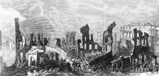 The Great Fire at Boston: view of the ruins, from Pearl-Street, 1872. Creator: Unknown.