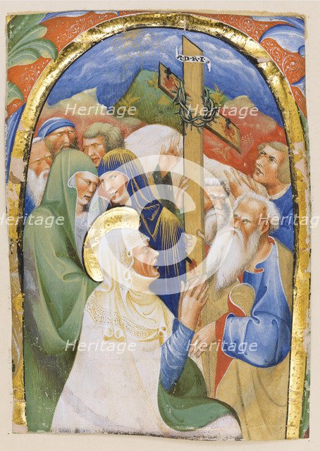 The Finding of the Holy Cross. From an manuscript Gradual, c.1420. Artist: Master of the Murano Gradual (active ca 1430-1460)