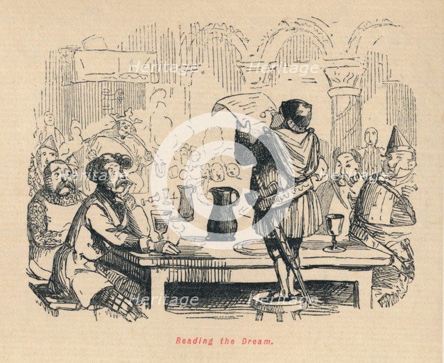 'Reading the Dream',  c1860, (c1860). Artist: John Leech.