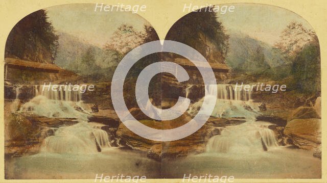 Crystal Cascade, Catskill Mountains, about 1865. Creator: London Stereoscopic & Photographic Co.