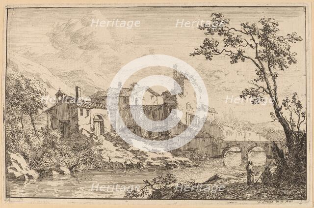 Houses at the Side of a River. Creator: Jan Smees.