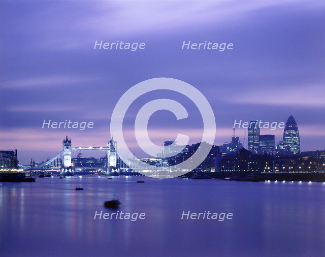 Tower Bridge, c1990-2010. Artist: Joe Cornish.