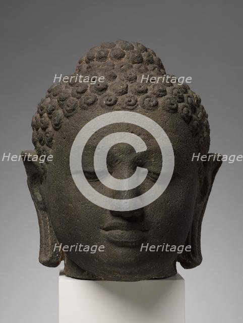 Head of Buddha, early 800s. Creator: Unknown.