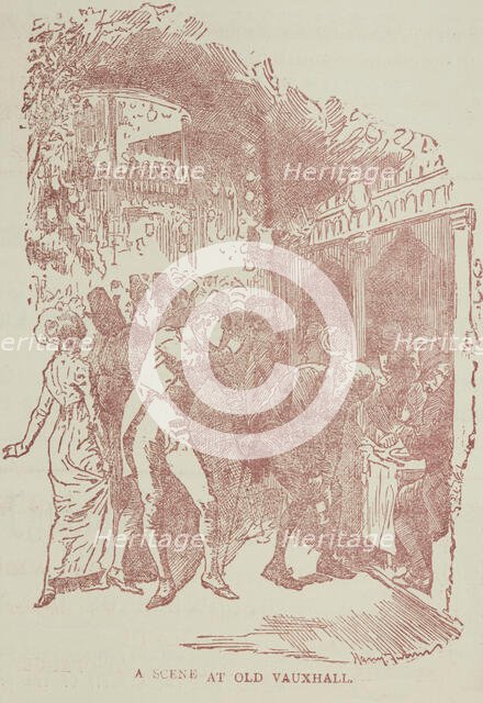 A Scene at Old Vauxhall, 1888. Creator: Unknown.