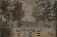 View of cascading stairs, probably for Sceaux, c1700s. Creator: Jean-Baptiste-Alexandre Le Blond.