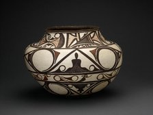 Polychrome Jar, c. 1875. Creator: Unknown.