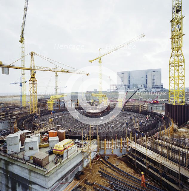 Sizewell 'B' Power Station, Leiston, Suffolk Coast, Suffolk, 11/01/1989. Creator: John Laing plc.
