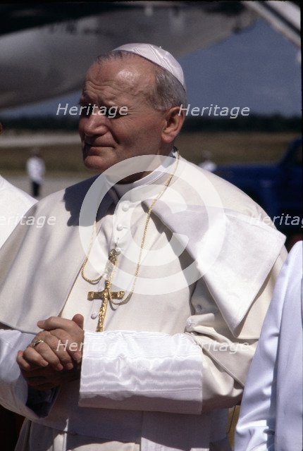 Juan Pablo II (1920-2005) the Pope during his visit to Congo.
