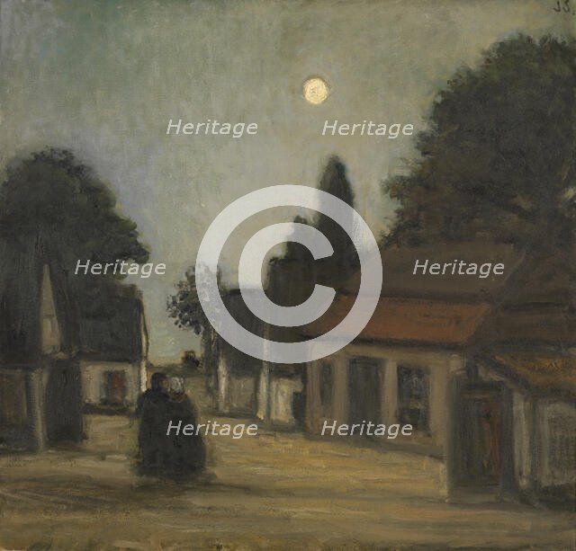 Evening in the Kempen, c1900-1920. Creator: Jakob Smits.