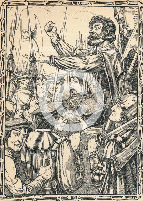 Ket The Tenner Addressing His Followers, 1902. Artist: Patten Wilson