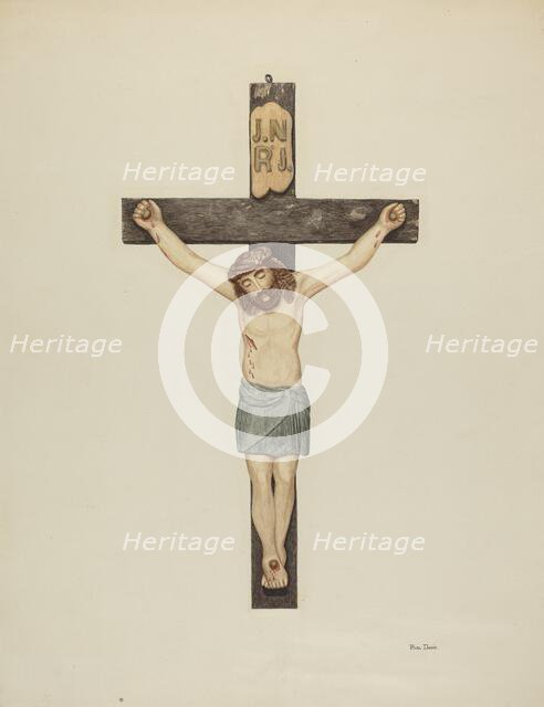 Crucifix, c. 1939. Creator: Pearl Davis.