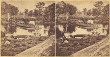 Golbourn Punt at Seymour, Australia, 1860s. Creator: Unknown.