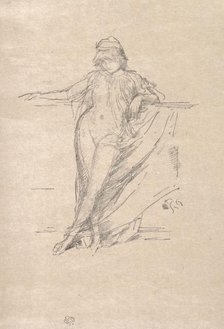 Little Draped Figure Leaning, 1894. Creator: James McNeill Whistler (American, 1834-1903).