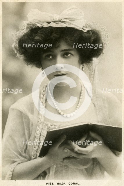 Hilda Coral, British actress, c1900s(?).Artist: Lallie Charles