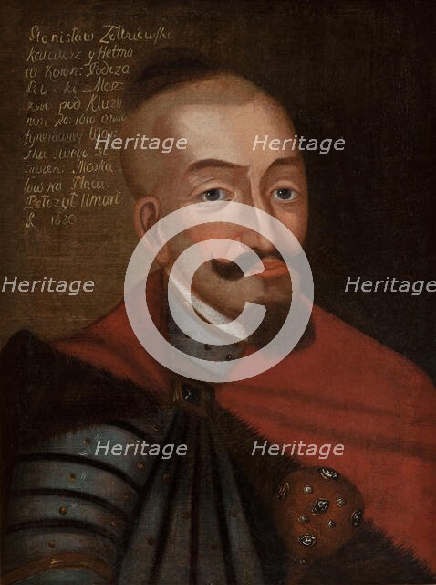 Portrait of Stanislaw Zolkiewski (1547-1620), c. 1650. Creator: Anonymous.