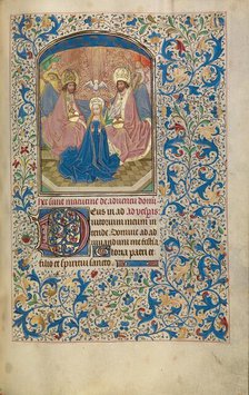 The Coronation of the Virgin; Arenberg Hours, early 1460s. Creator: Willem Vrelant.