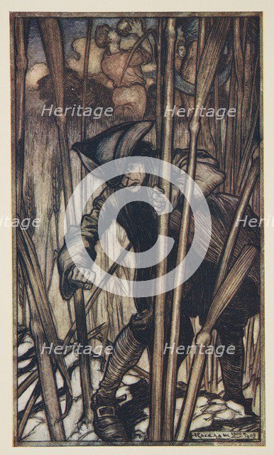 Gulliver is Struck with Fear at First Sight of The Brobdingnagian Reapers, 1909.