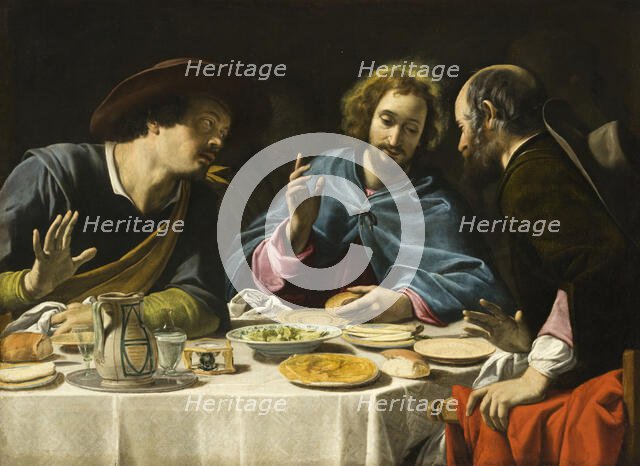The Supper at Emmaus, c1625. Creator: Filippo Tarchiani.