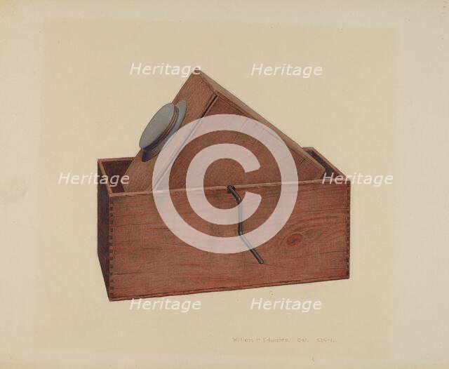 Ice Cream Freezer, c. 1939. Creator: William H Edwards.