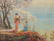 Japanese Landscape, c1880. Creator: Kiyohara, Tama (O'Tama), (Eleonora Ragusa) (1861-1939).