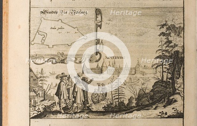 Nöteborg (Illustration from Travels to the Great Duke of Muscovy and the King of Persia by Adam Ol Artist: Rothgiesser, Christian Lorenzen (?-1659)
