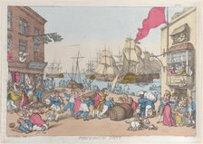 Portsmouth Point, 1814., 1814. Creator: Thomas Rowlandson.